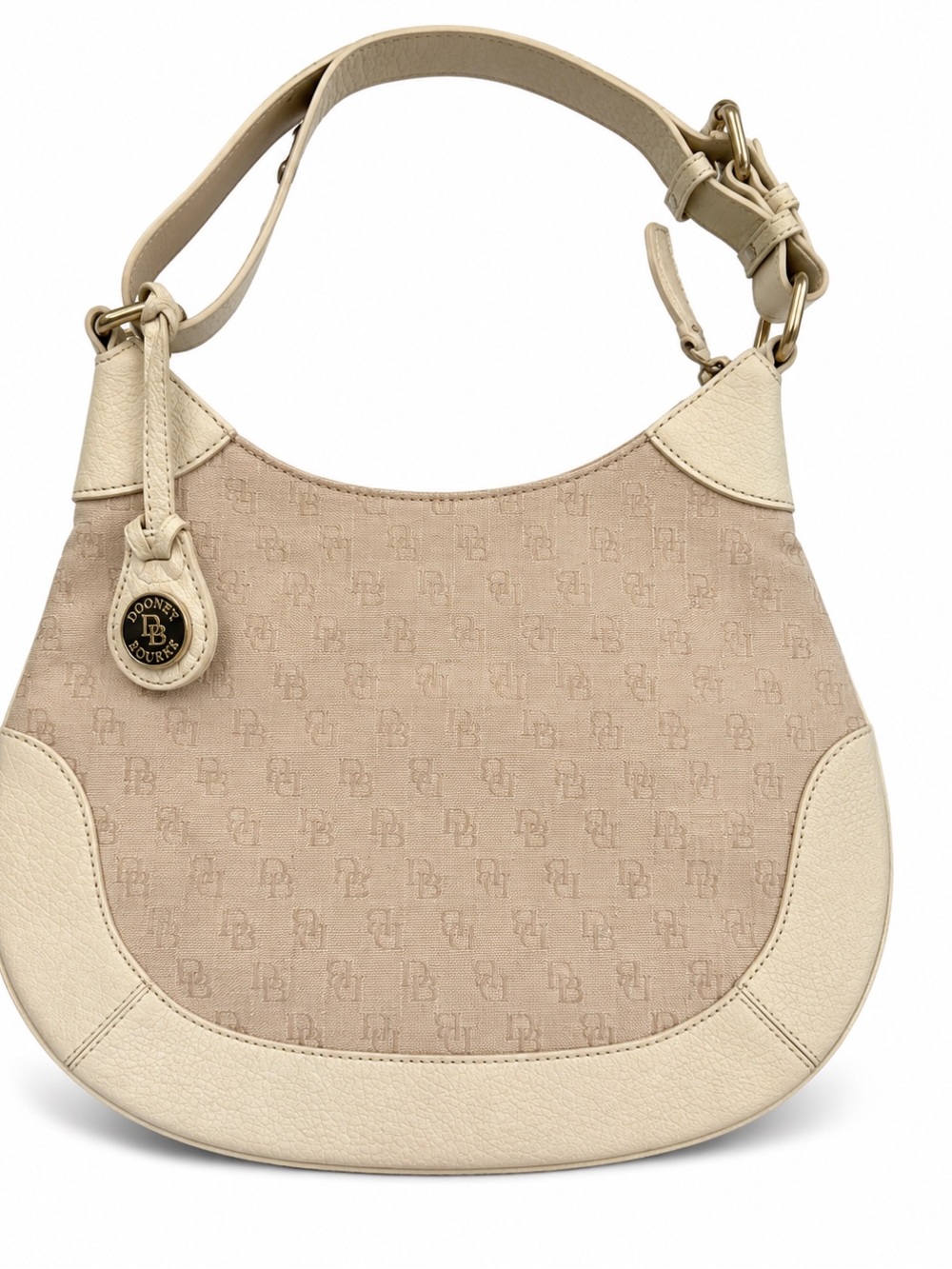 Dooney & Bourke Beige/Tan Signature Shoulder Bag